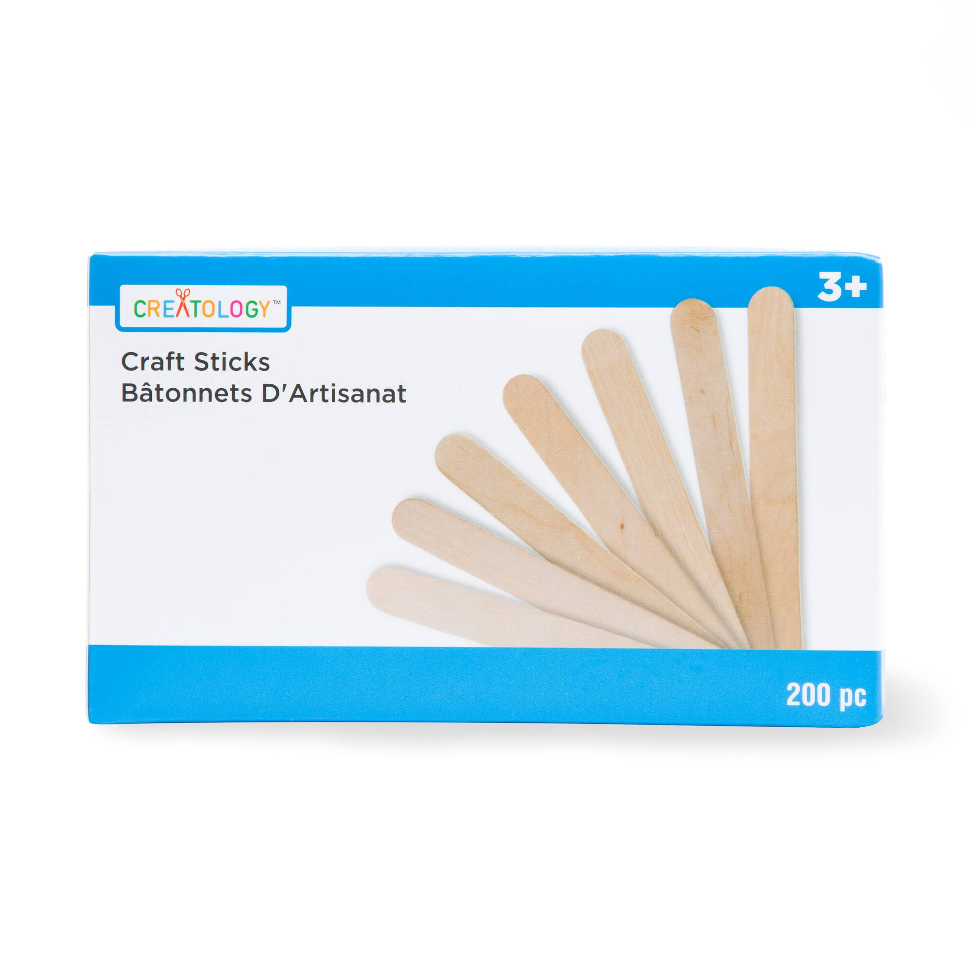 10 Packs: 200 ct. (2,000 total) 6" Wood Craft Sticks by Creatology™
